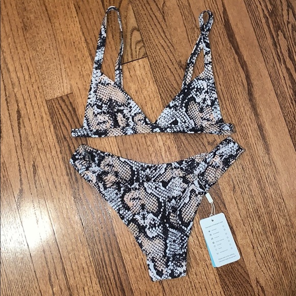 Zaful Other - Snake skin bathing suit